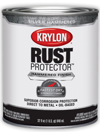 Антикоррозионная краска Krylon Rust protector hammered finish Silver (Серебряный)