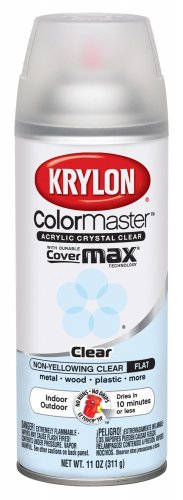 Krylon ColorMaster Acrylic Crystal Clear Flat
